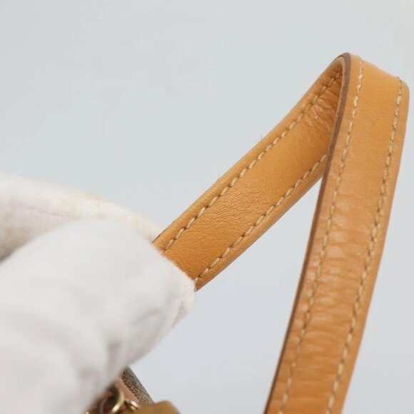 GUCCI Micro GG Supreme Clutch Bag PVC Beige Gold Auth - Picture 13 of 16